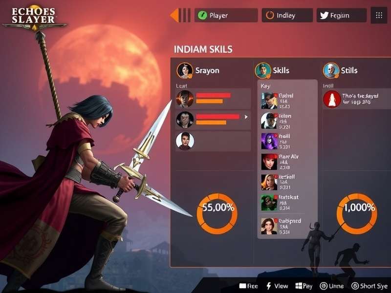 Echoes Slayer character skill tree and progression